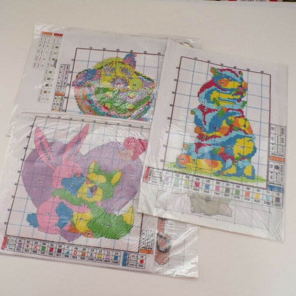 Cross Stitch Kits for Beginners 3 Kit Bundle Animal Designs   3139 - Picture 7 of 9